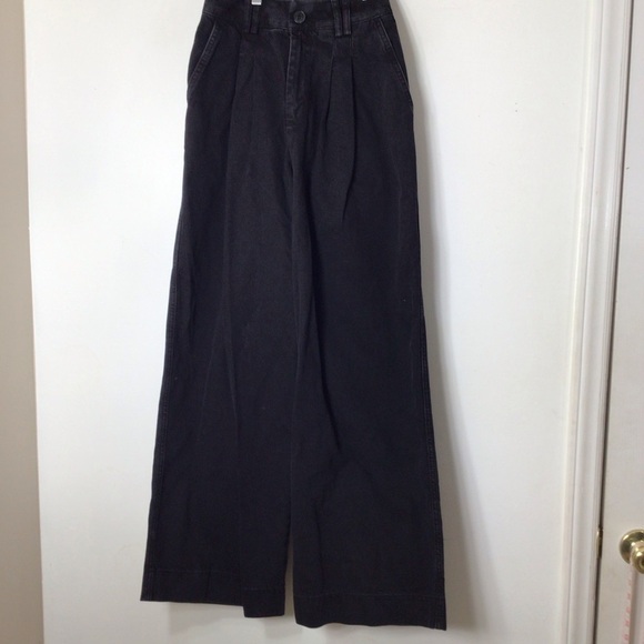 Wat the Brand denim jeans xs women black flare - Picture 1 of 9